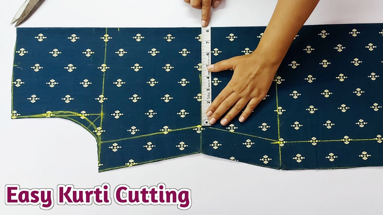 कुर्ती कटिंग | Simple kurti cutting | Step by step and easy way. - YouTube